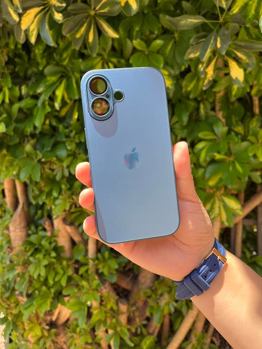 Glass Case MagSafe Azul Océano iPhone 16