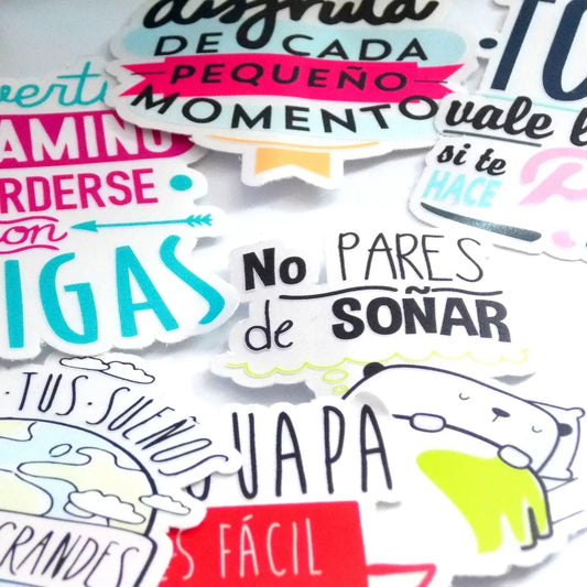 Pack Stickers Frases