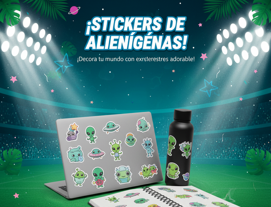 Pack Stickers Alien
