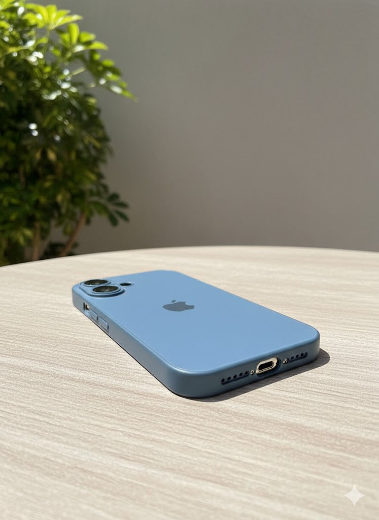 Glass Case MagSafe Azul Océano iPhone 16