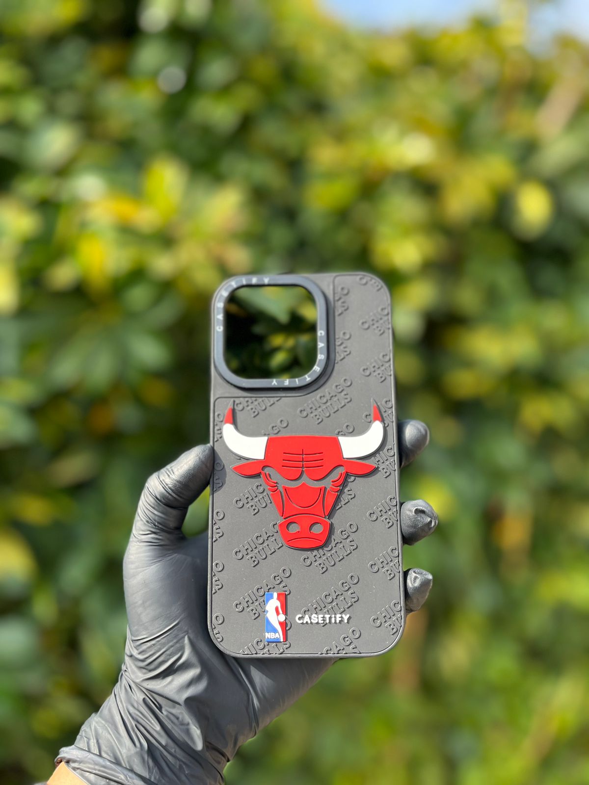 Carcaza 3D Texturizado Chicago Bulls (i14Pro)