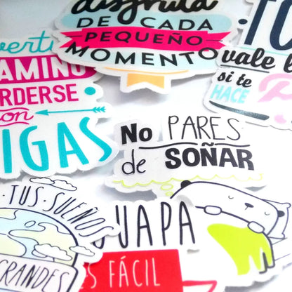 Pack Stickers Frases