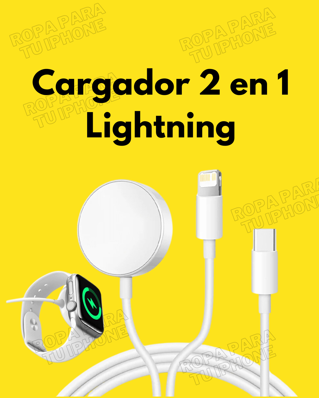 Cargador 2 en 1 iWatch Lightning!