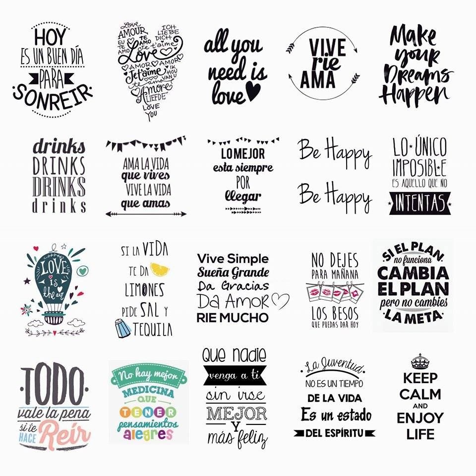 Pack Stickers Frases