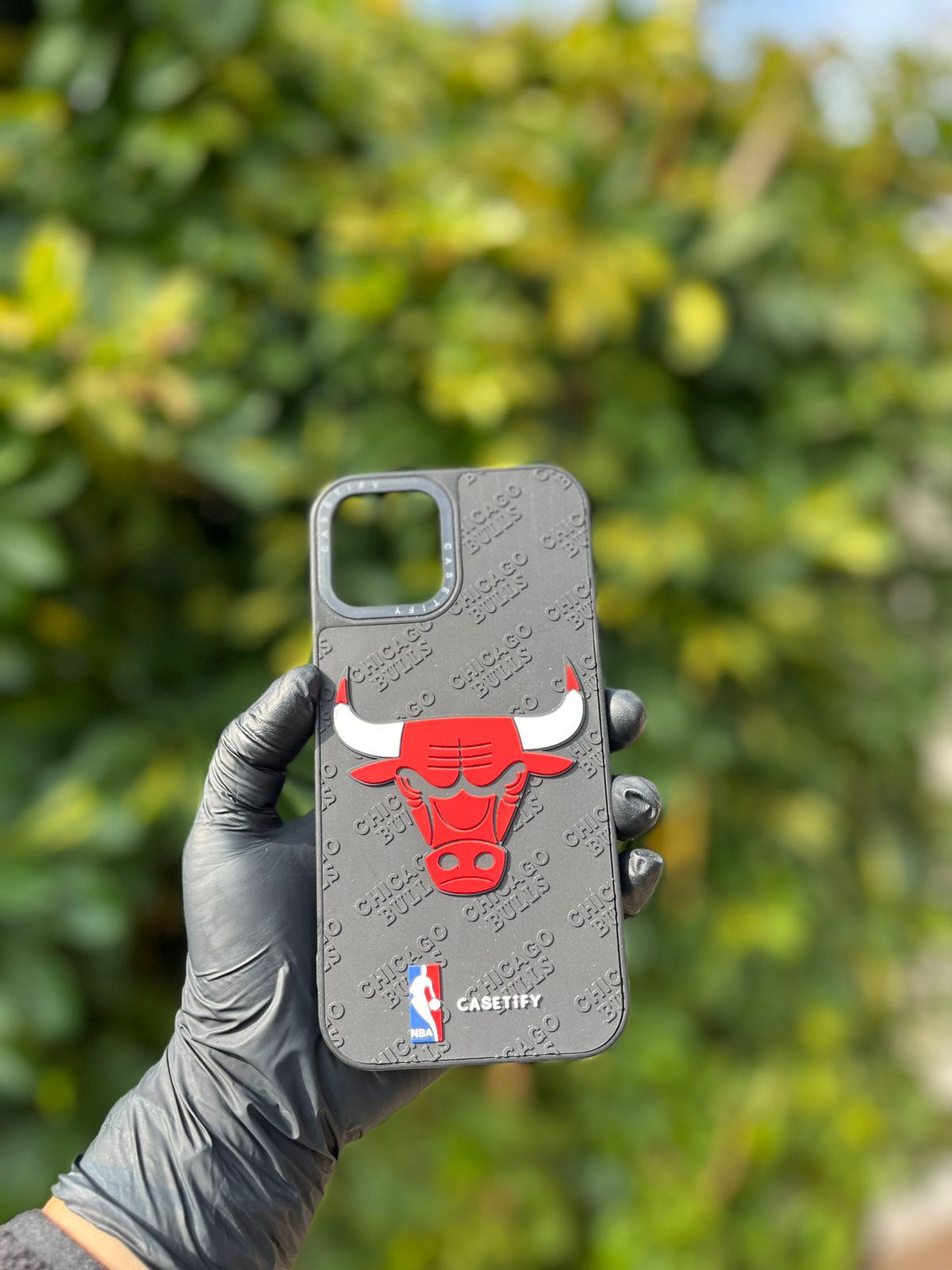 Carcaza 3D Texturizado Chicago Bulls (i12Pro)