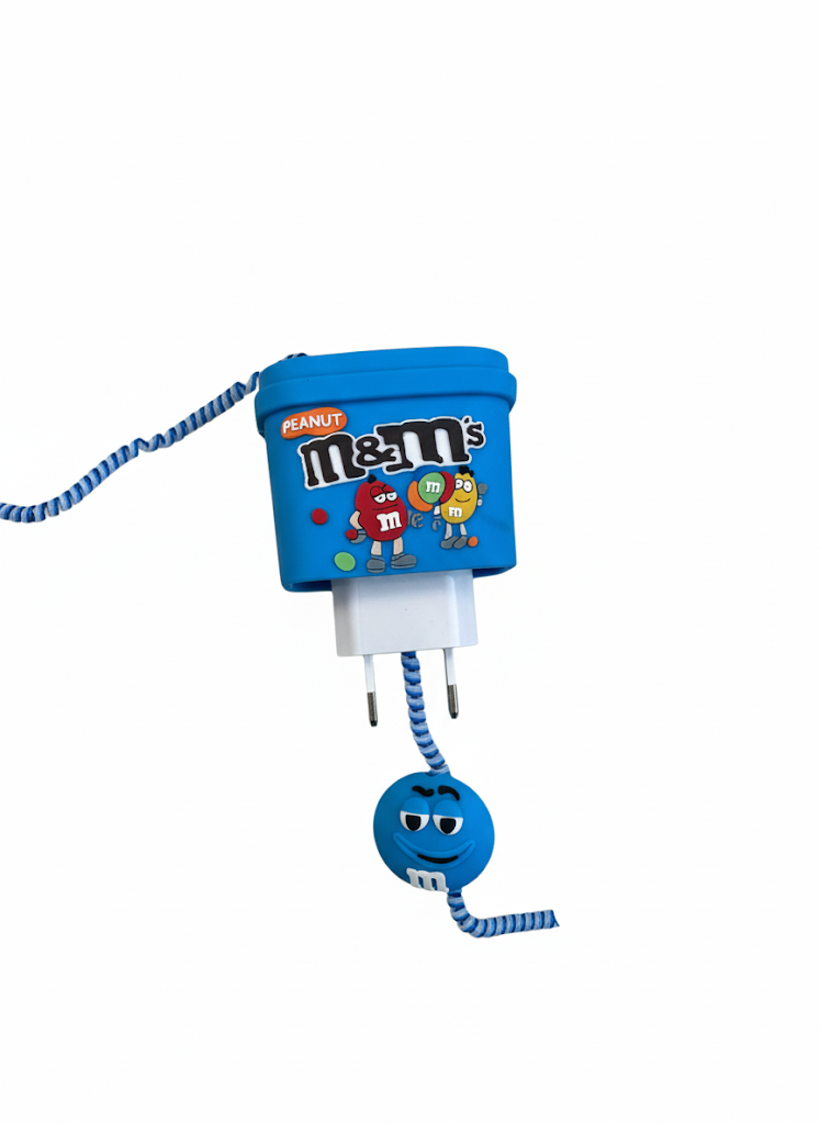 Funda de Cargador M&M Azul✨