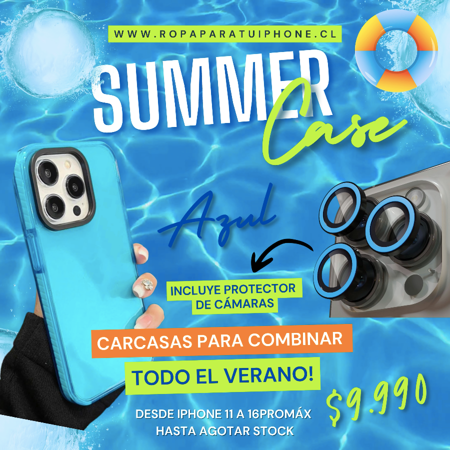 Carcasa Transparente Flúor + Protector de Cámaras