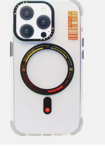 Carcasa MagSafe Transparente Naranja