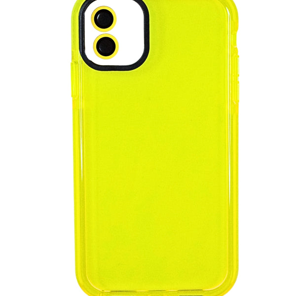 Carcasa Transparente Flúor + Protector de Cámaras de regalo