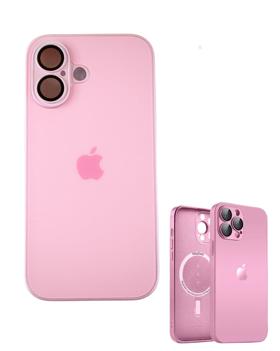 Glass Case Rosada iPhone 16