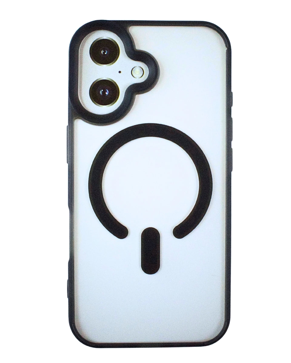 Carcasa MagSafe Transparente y Negro