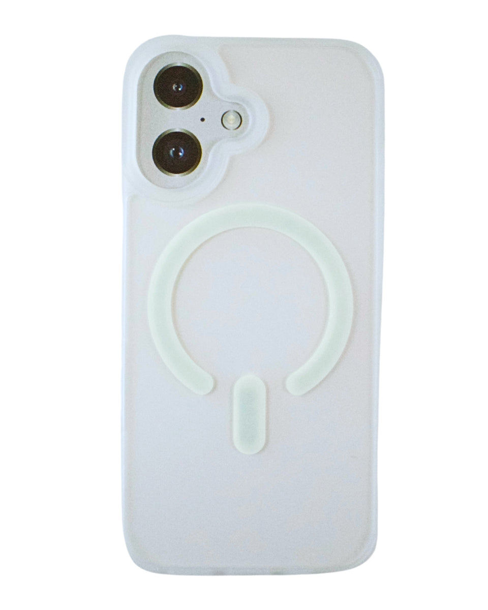 Carcasa MagSafe Transparente y Blanco