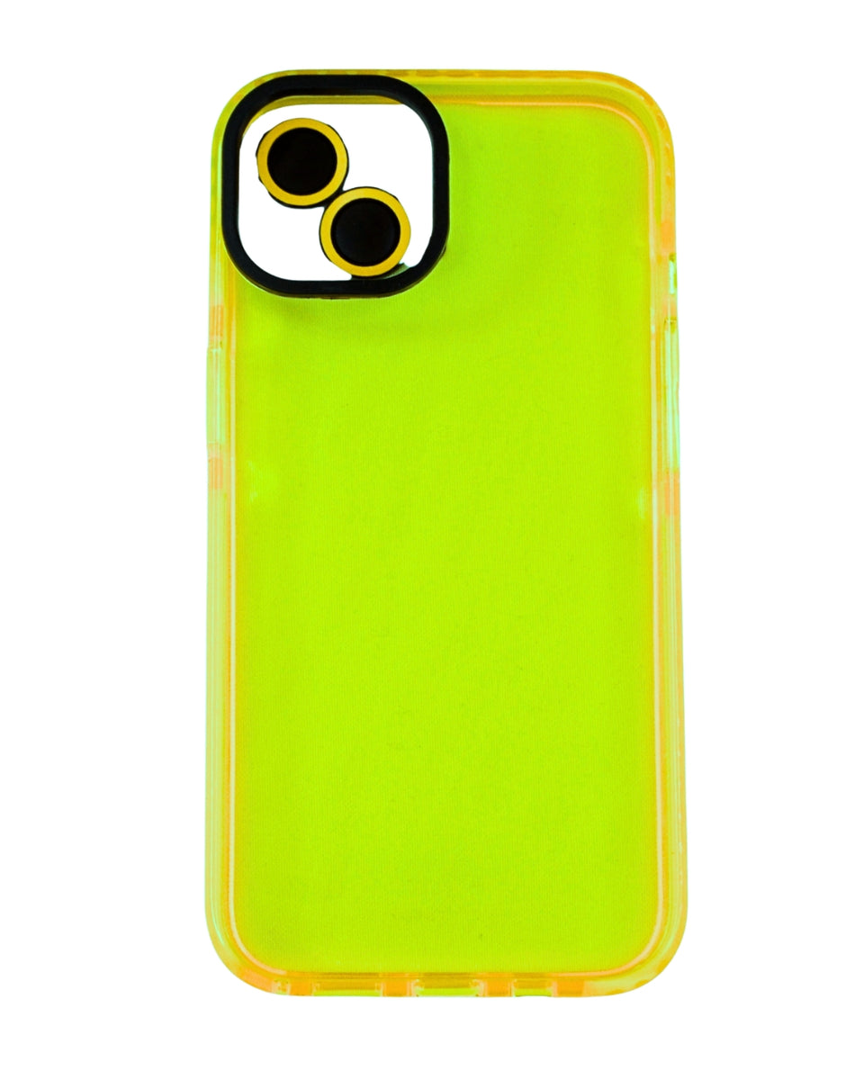 Carcasa Transparente Flúor + Protector de Cámaras de regalo