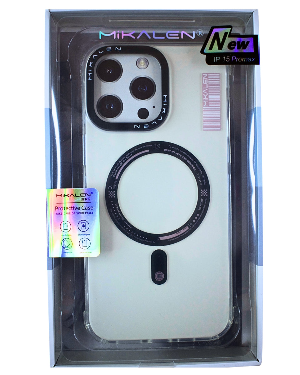 Carcasa MagSafe Transparente Gris