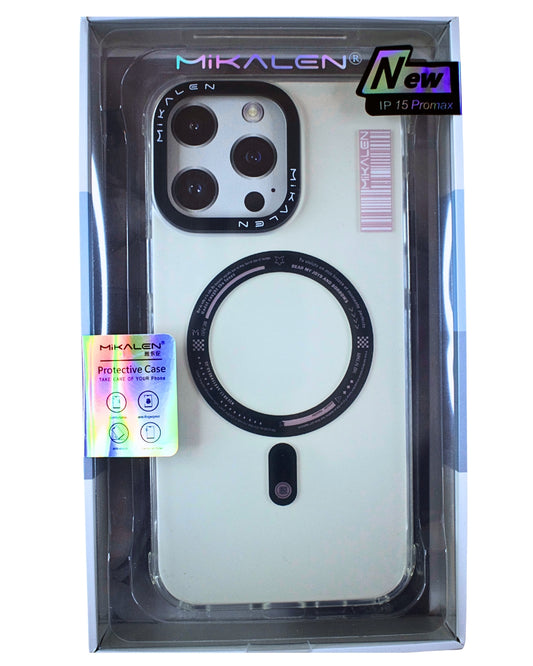 Carcasa MagSafe Transparente Gris