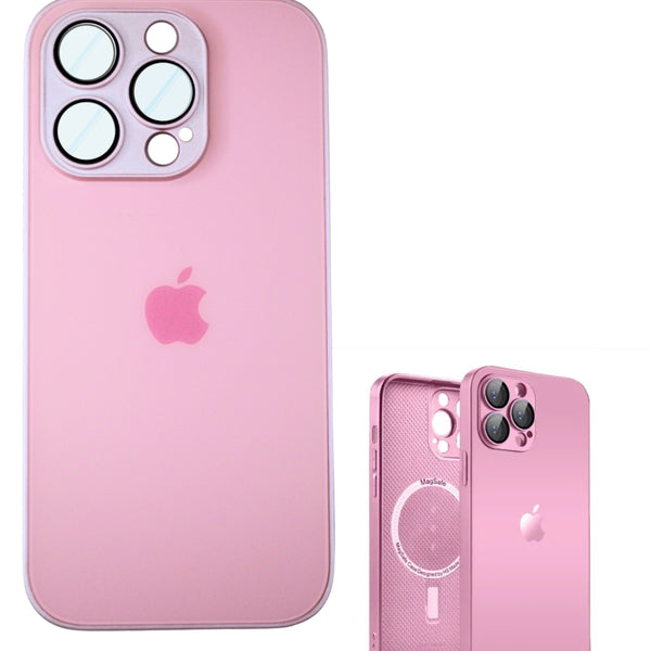 Glass Case Rosada iPhone 16Pro/16ProMáx