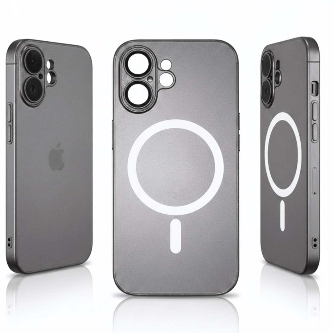 Glass Case MagSafe Negra iPhone 16
