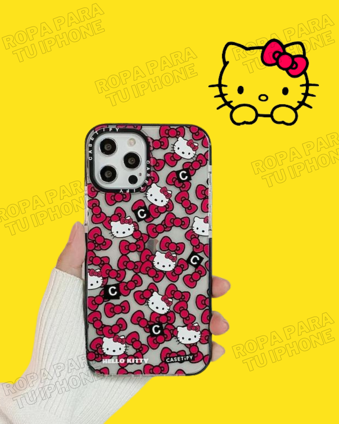 Carcasa Resistente Hello Kitty Transparente