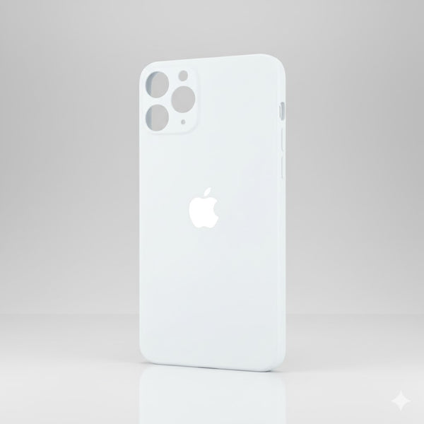 Glass Case Blanca iPhone 15ProMáx/16Pro/16ProMáx