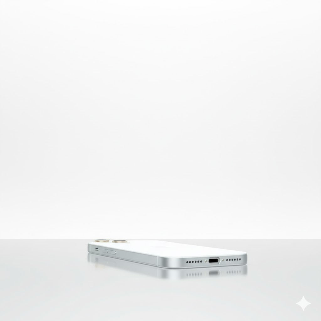 Glass Case Blanca iPhone 15ProMáx/16Pro/16ProMáx