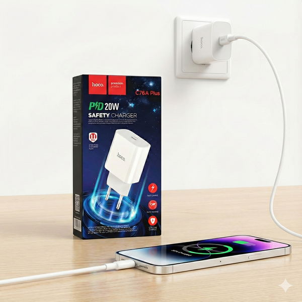 Cargador HOCO  Original 20W Tipo-C