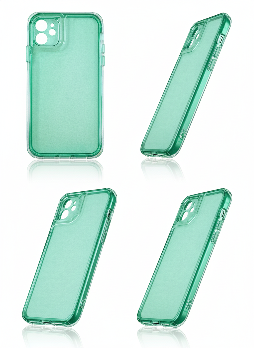 📱🛡️ Carcasa 2 en 1 Doble Protección – TPU + PC 🛡️📱 Verde