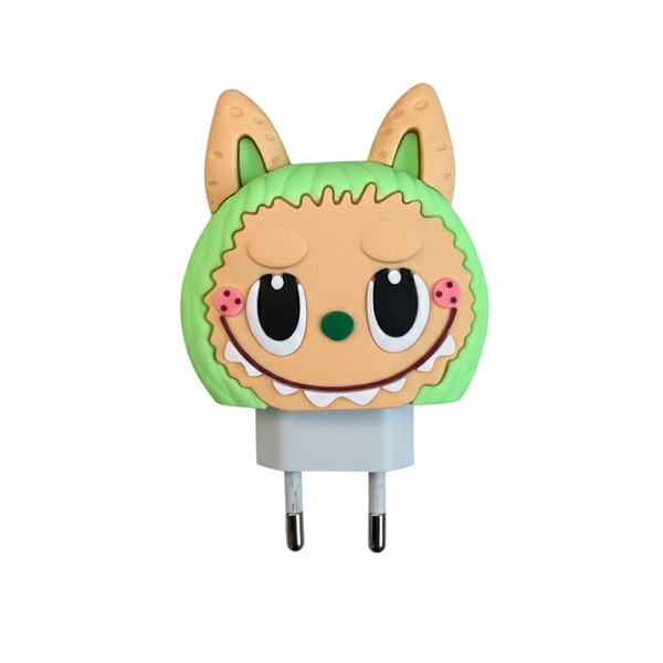 Funda de cargador Labubu Verde✨