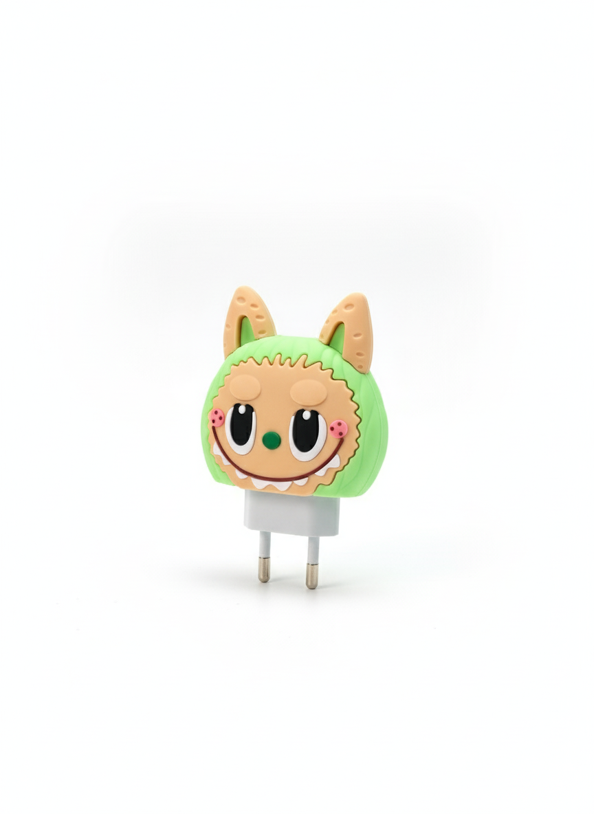 Funda de cargador Labubu Verde✨