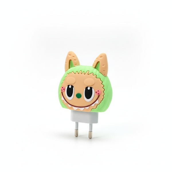 Funda de cargador Labubu Verde✨