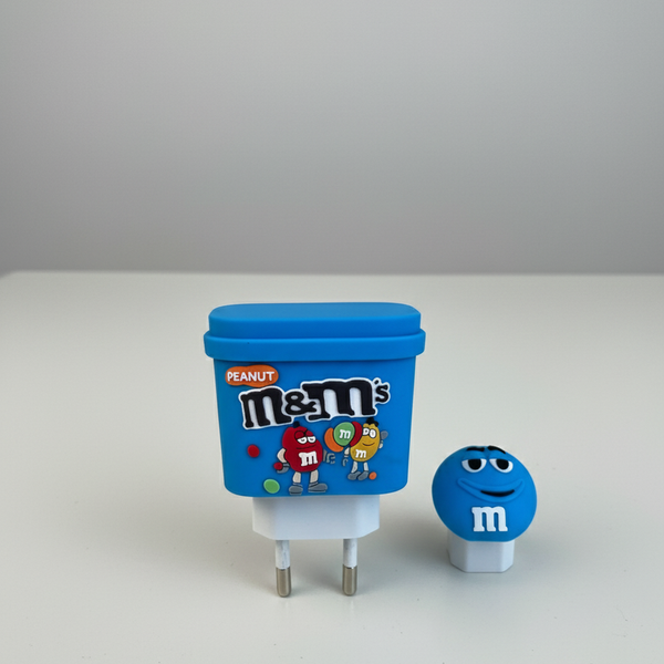 Funda de Cargador M&M Azul✨