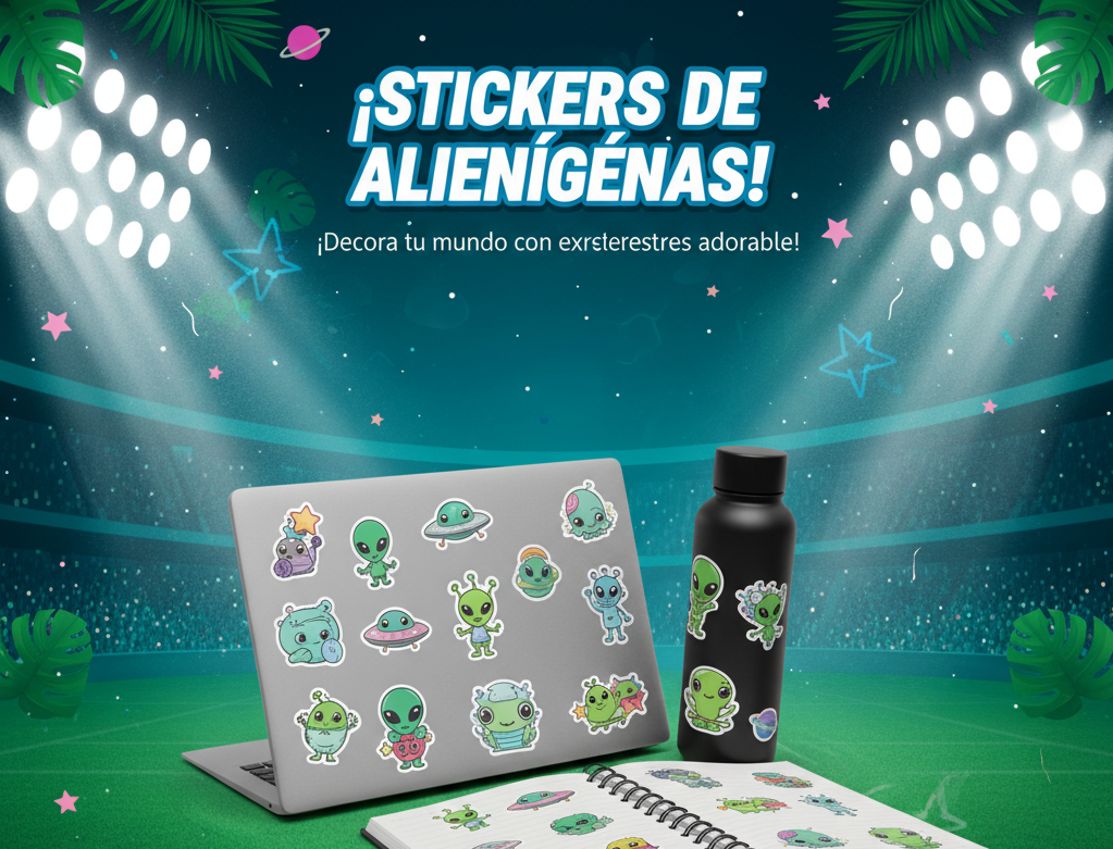 Pack Stickers Alien