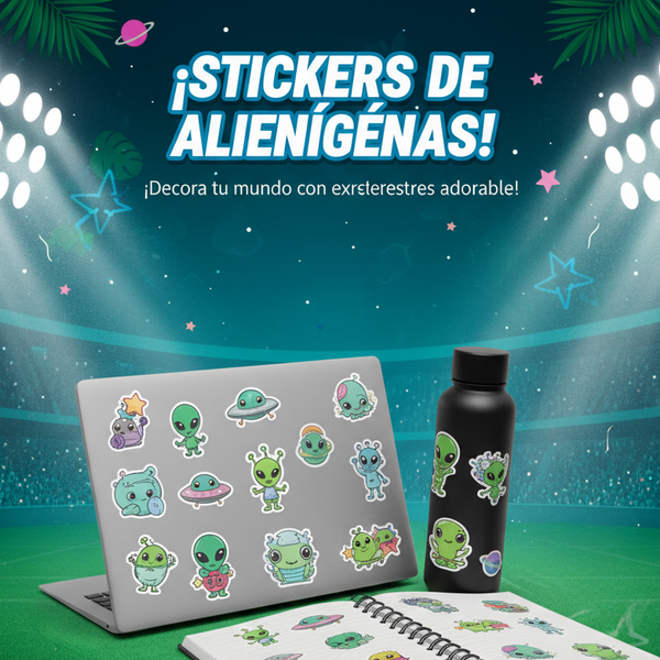 Pack Stickers Alien