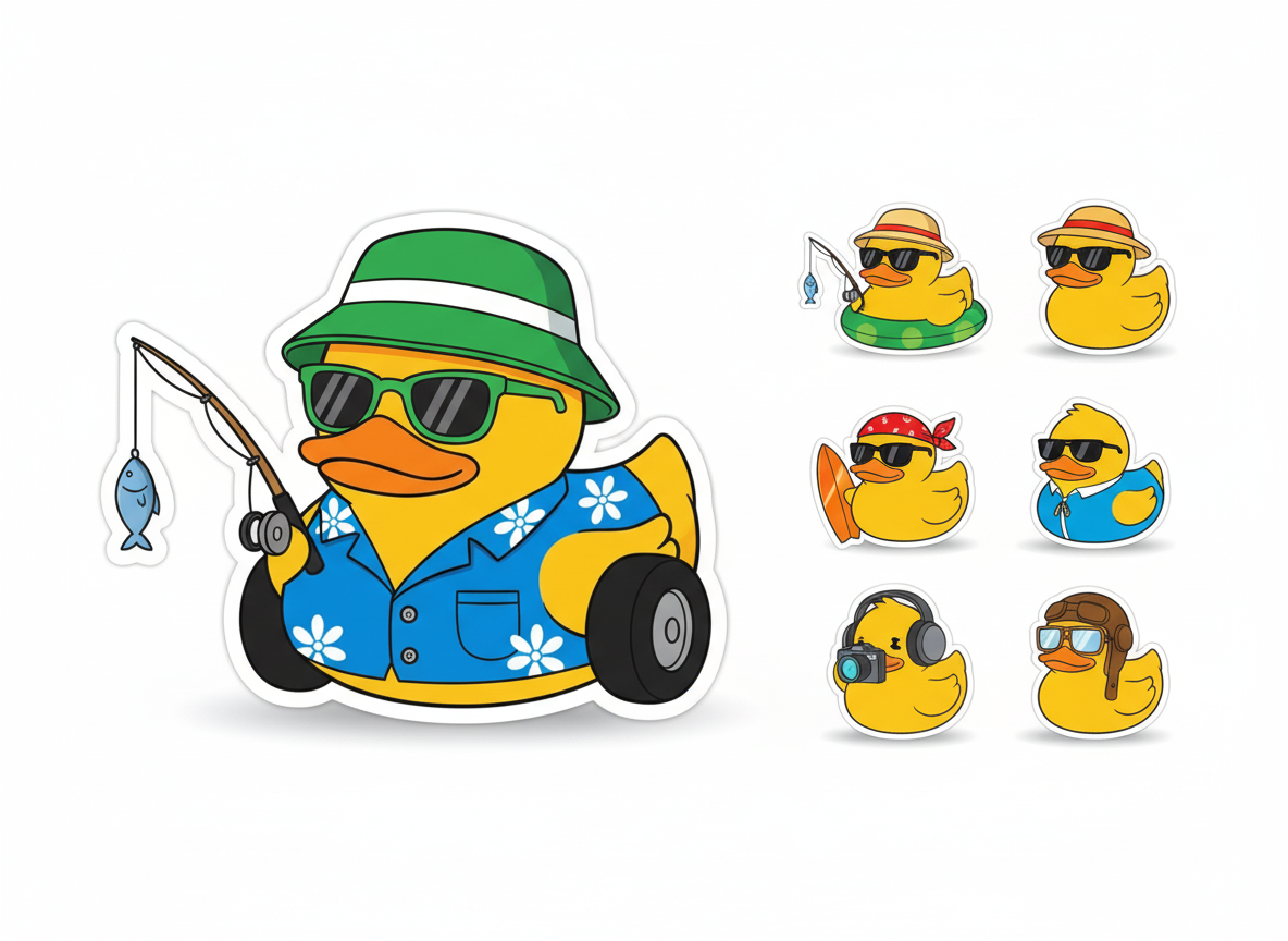 Pack Stickers Patos