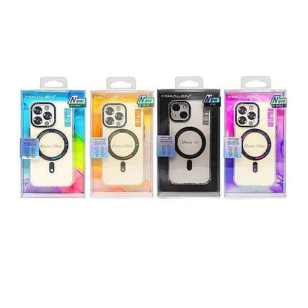 Carcasa MagSafe Transparente Gris