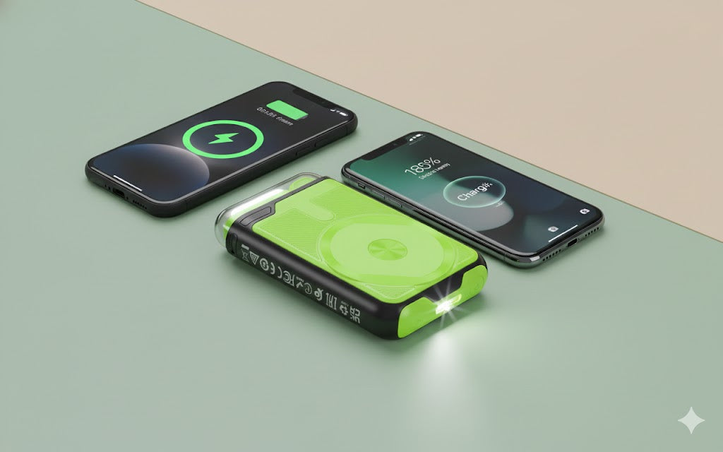 Batería Externa MagSafe + linterna + soporte (Power Bank)