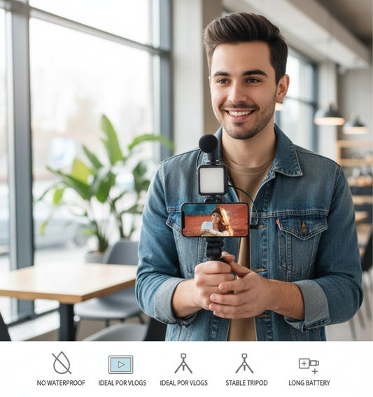 Kit de Creador de Contenido Profesional 4 en 1 para smartphone