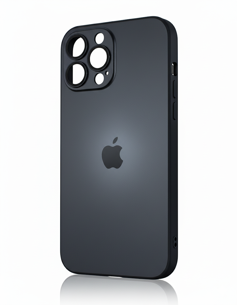 Glass Case Negro iPhone 13ProMáx/14ProMáx