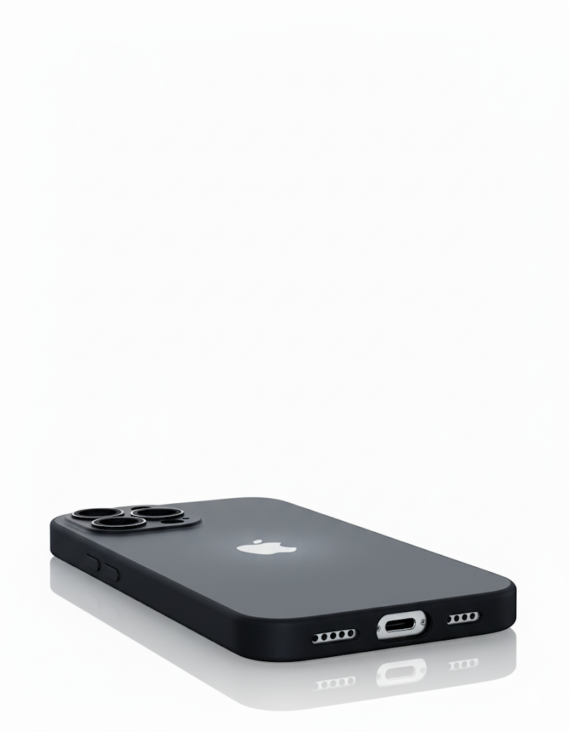 Glass Case Negro iPhone 13ProMáx/14ProMáx